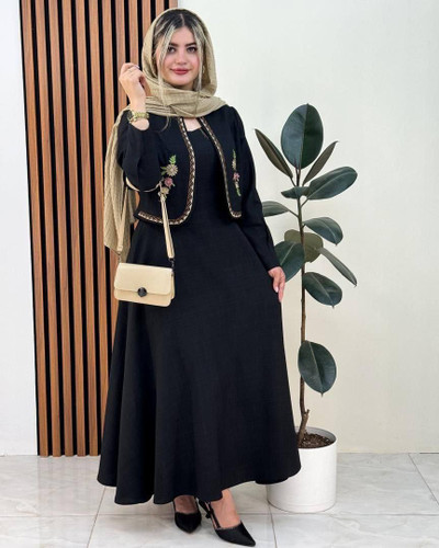 کت سارافون لوسی جنس شانتون صوفیا گلدوزی شده