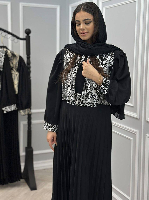 ست سه تیکه ژیله پیراهن کمربند راشل جنس کرپ اندونزی و تافته