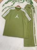 ست تیشرت شلوار دورس نخ پنبه jordan(جردن)