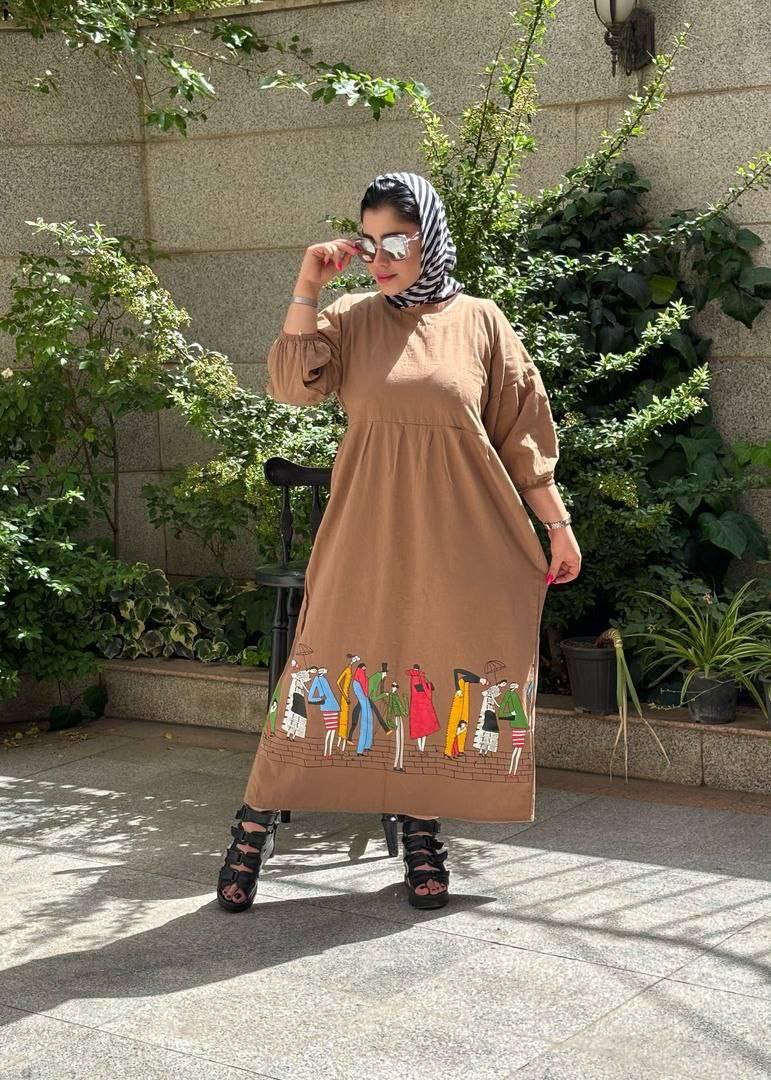 کفتان (پیراهن ساحلی) اورانس جنس لینن نچرال