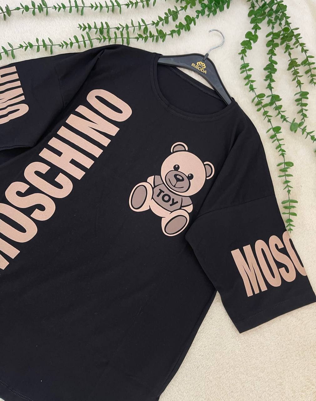 تیشرت لانگ موسچینو MOSCHINO جنس نخ پنبه