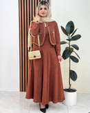 کت سارافون لوسی جنس شانتون صوفیا گلدوزی شده