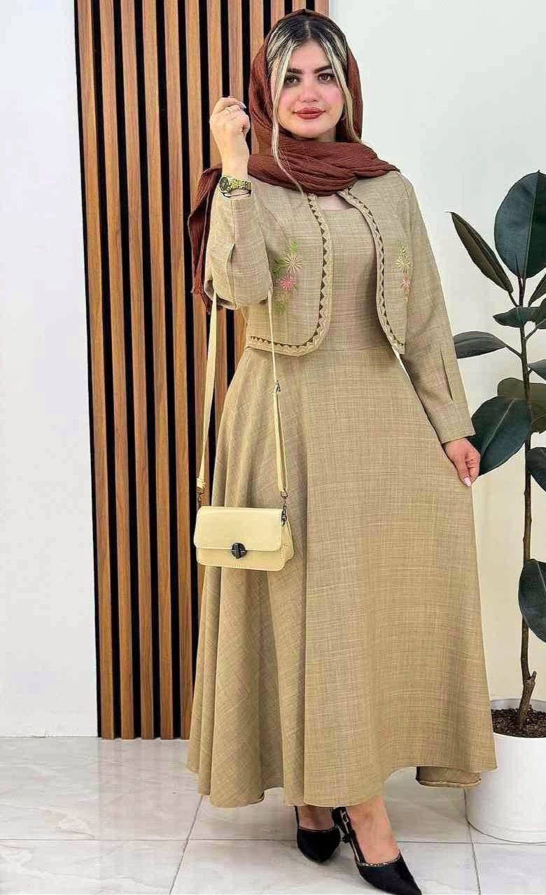 کت سارافون لوسی جنس شانتون صوفیا گلدوزی شده