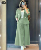 کت شلوار لینن تهمینه جنس لینن گرم بالا