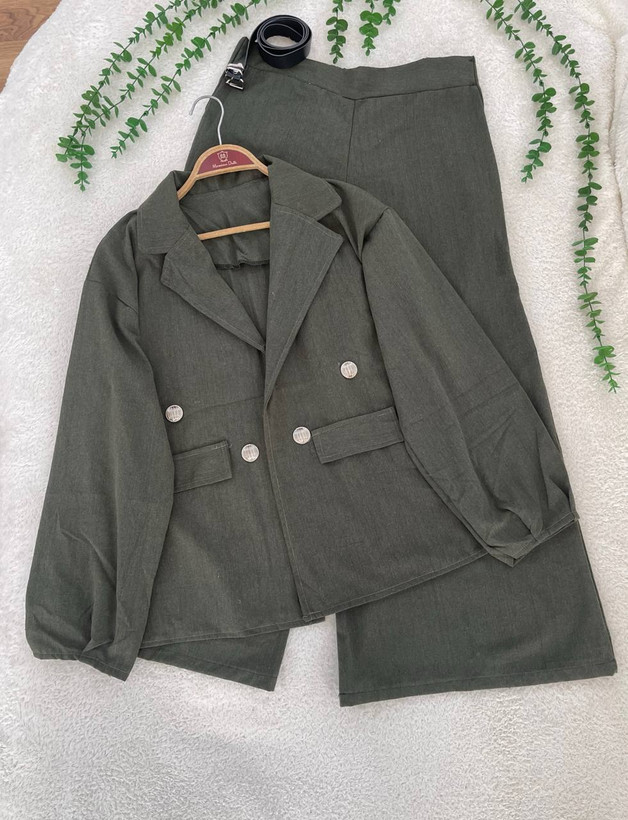 کت شلوار لینن تهمینه جنس لینن گرم بالا