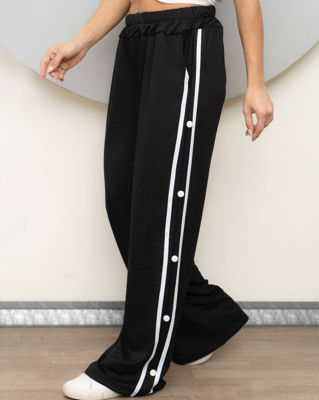 شلوار بغل دکمه جنس گلکسی اسپان