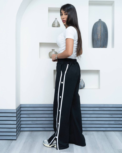 شلوار بغل دکمه جنس گلکسی اسپان