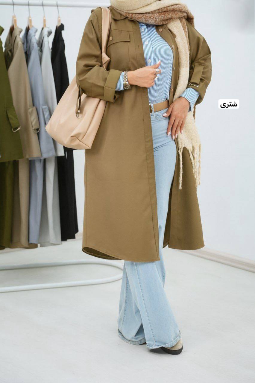 مانتو کتان ثمینا جنس کتان کجراه گرم بالا