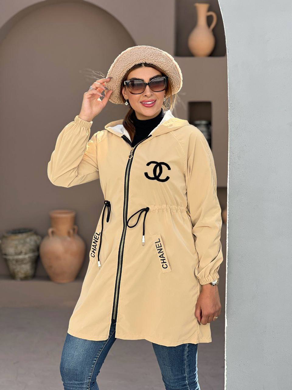 مانتو پاییزه سیلیکونی چنل (CHANEL) جنس سیلیکونی