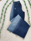 شلوار جین زنانه شافل بغل سنگشور جنس جین دارای سایز بندی ارسال رایگان