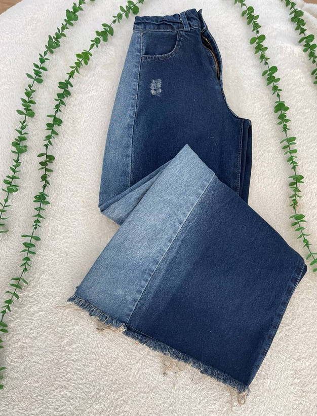 شلوار جین زنانه شافل بغل سنگشور جنس جین دارای سایز بندی ارسال رایگان