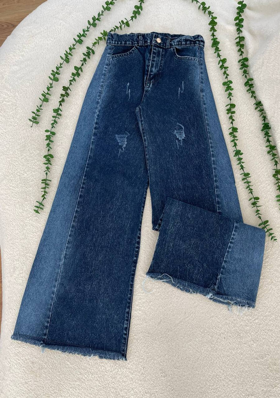 شلوار جین زنانه شافل بغل سنگشور جنس جین دارای سایز بندی ارسال رایگان