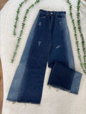 شلوار جین زنانه شافل بغل سنگشور جنس جین دارای سایز بندی ارسال رایگان