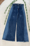 شلوار جین زنانه شافل بغل سنگشور جنس جین دارای سایز بندی ارسال رایگان