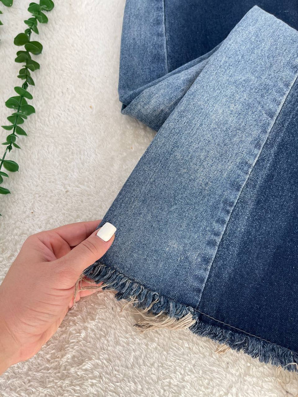 شلوار جین زنانه شافل بغل سنگشور جنس جین دارای سایز بندی ارسال رایگان