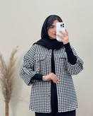 مانتو پیچازی جیب صلیب پاملا جنس پیچازی گرم بالا