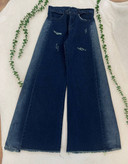 شلوار جین زنانه شافل بغل سنگشور جنس جین دارای سایز بندی ارسال رایگان