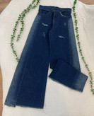 شلوار جین زنانه شافل بغل سنگشور جنس جین دارای سایز بندی ارسال رایگان