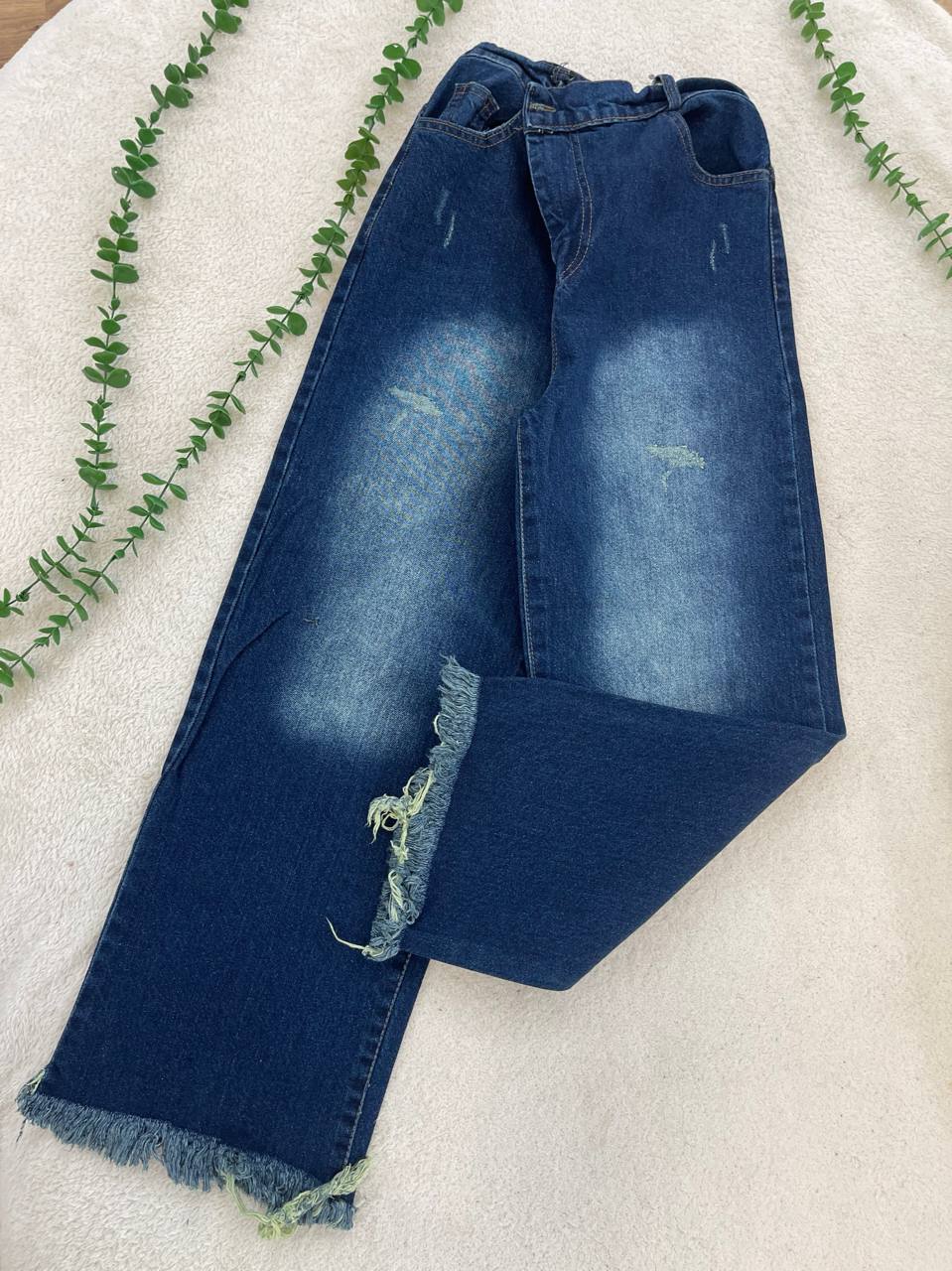 شلوار جین واید زنانه لایلا جنس جین ترک