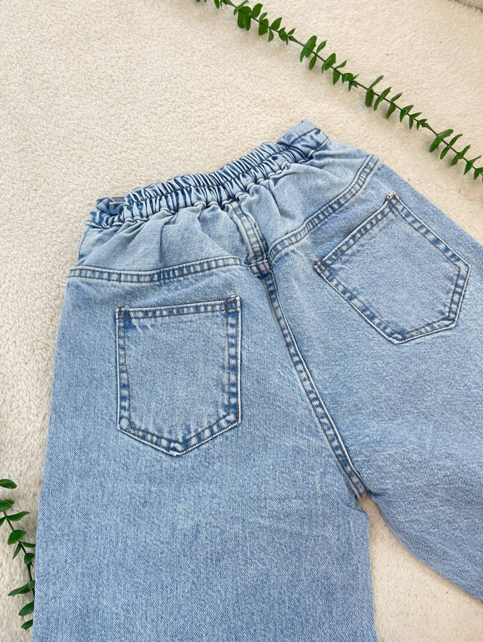 شلوار جین واید زنانه لایلا جنس جین ترک