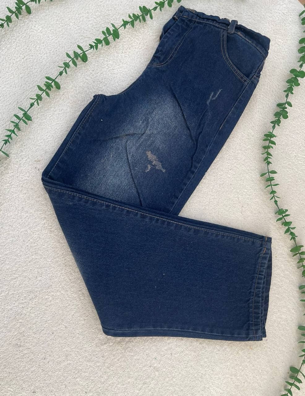 شلوار جین زنانه نیم بگ جنس جین ترک