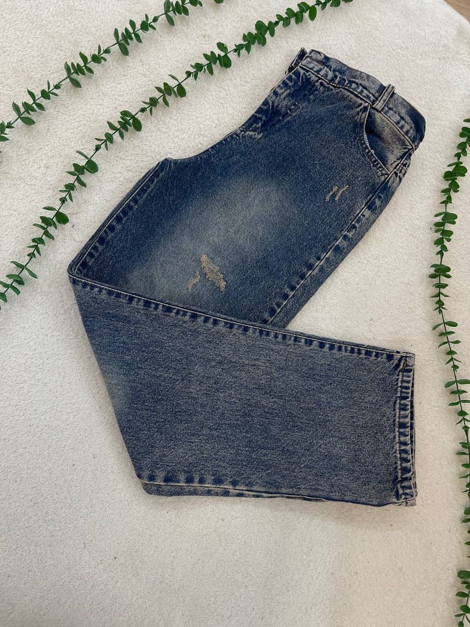 شلوار جین زنانه نیم بگ جنس جین ترک