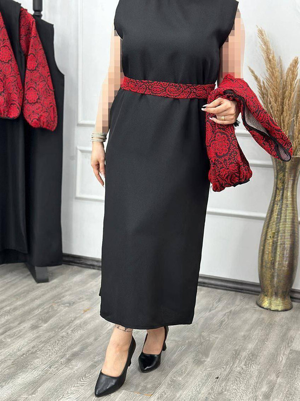 سه تیکه زنانه یلدایی جیران جنس تافته و کرپ پرشین