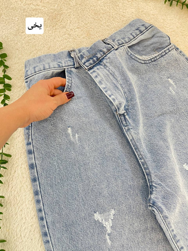 شلوار جین زنانه واید مرسدس جنس جین