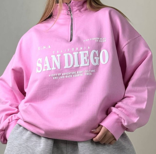 دورس نیم زیپ U.S.A جنس دورس پنبه توکرکی