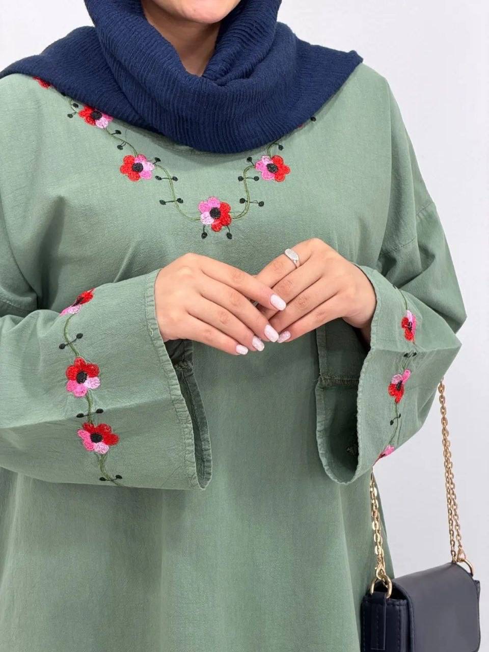 تونیک الیاف مانلی جنس الیاف فری سایز ارسال رایگان