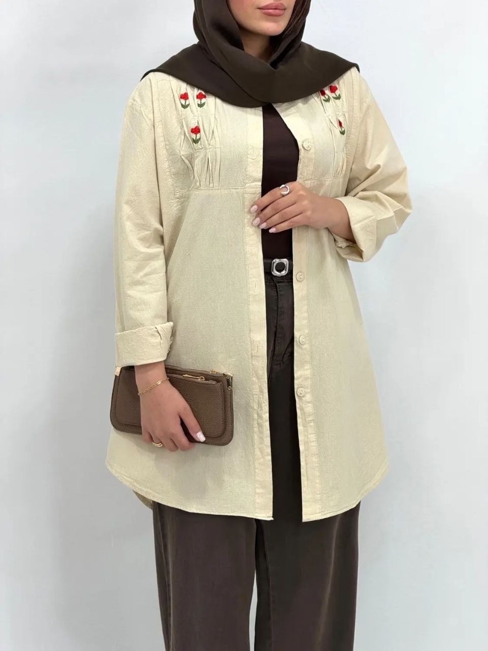 تنخور مانتو زنانه الیاف افسانه
