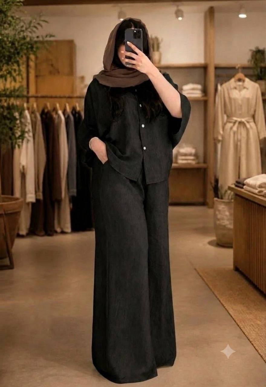 ست تونیک و شلوار زنانه شیکا شانتون صوفیا فری سایز