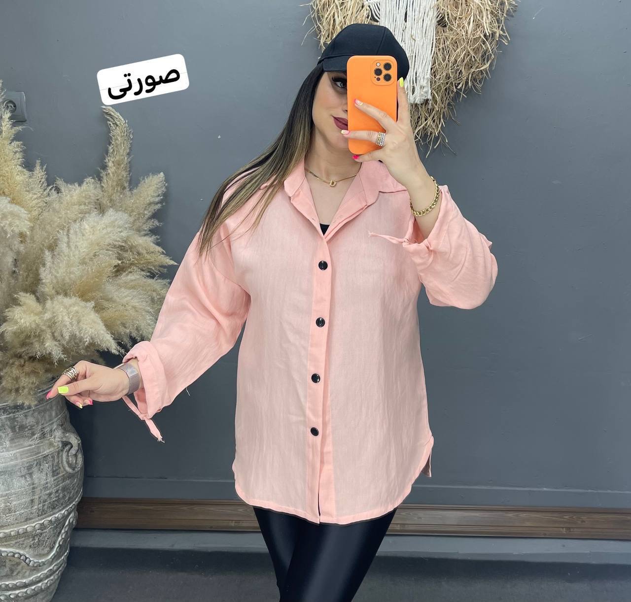 تونیک ستایش زنانه کرپ نخ رنگ صورتی