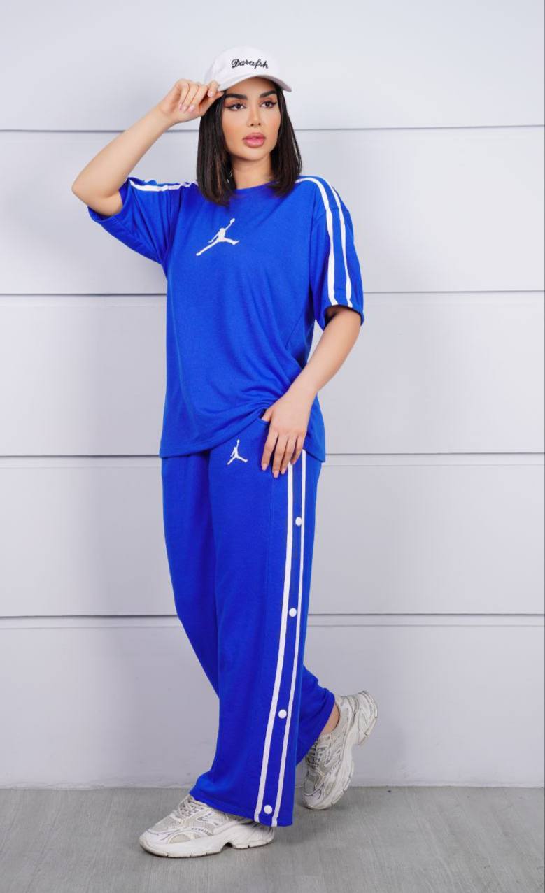ست تیشرت شلوار زنانه Jordan کاربنی