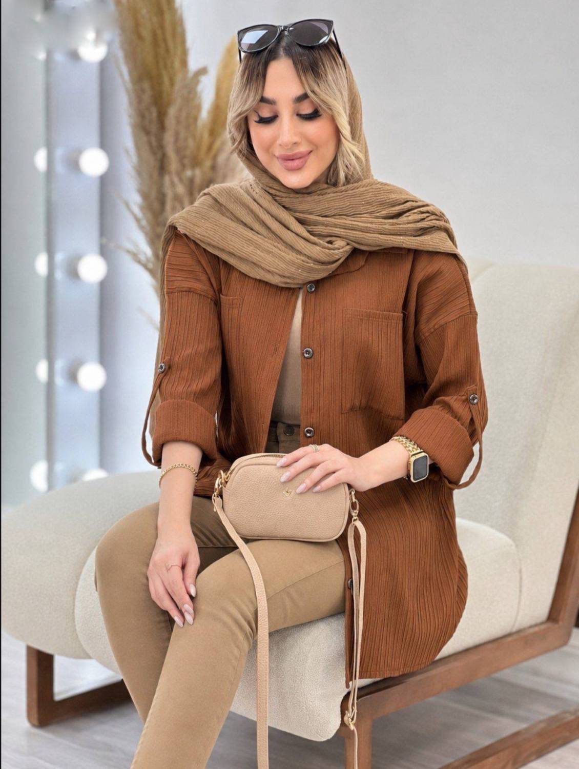 نمای تنخور تونیک مانتویی نهال زنانه