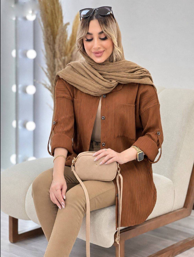 نمای تنخور تونیک مانتویی نهال زنانه