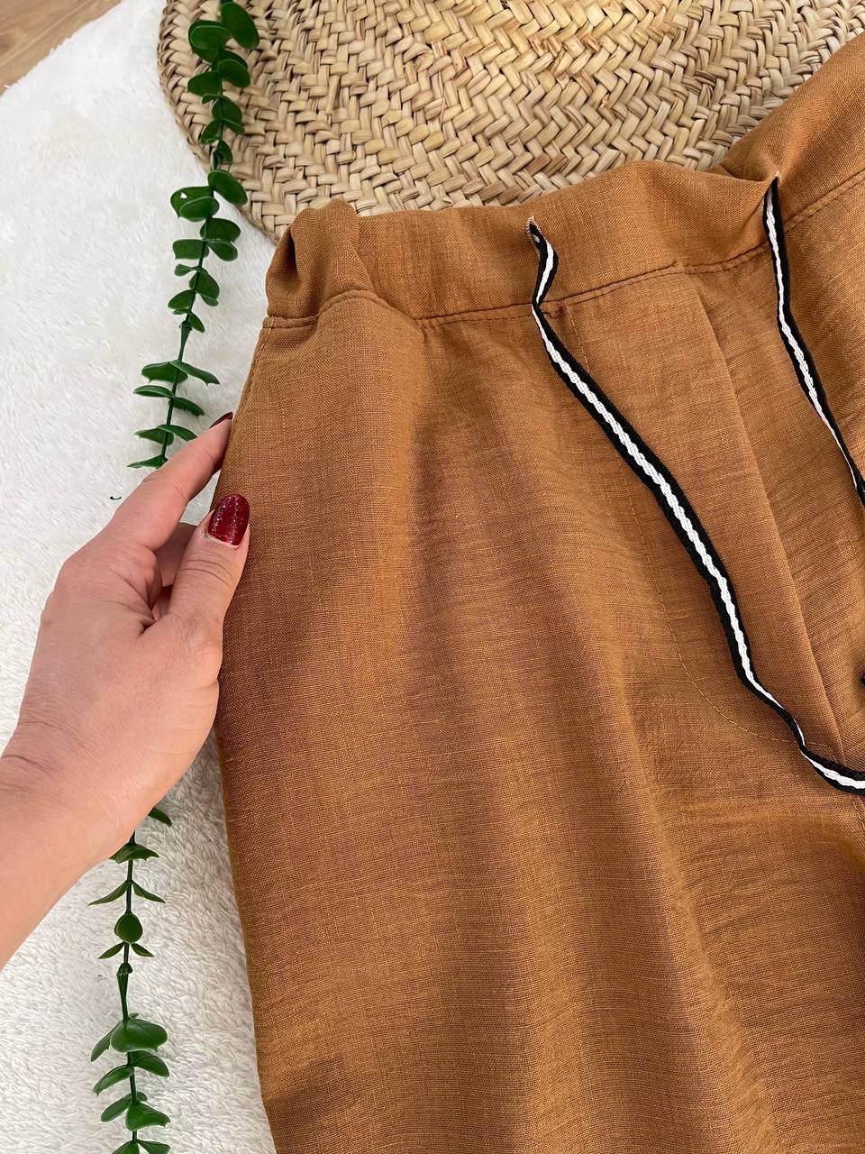 نمای نزدیک پارچه لنینت ست سارا